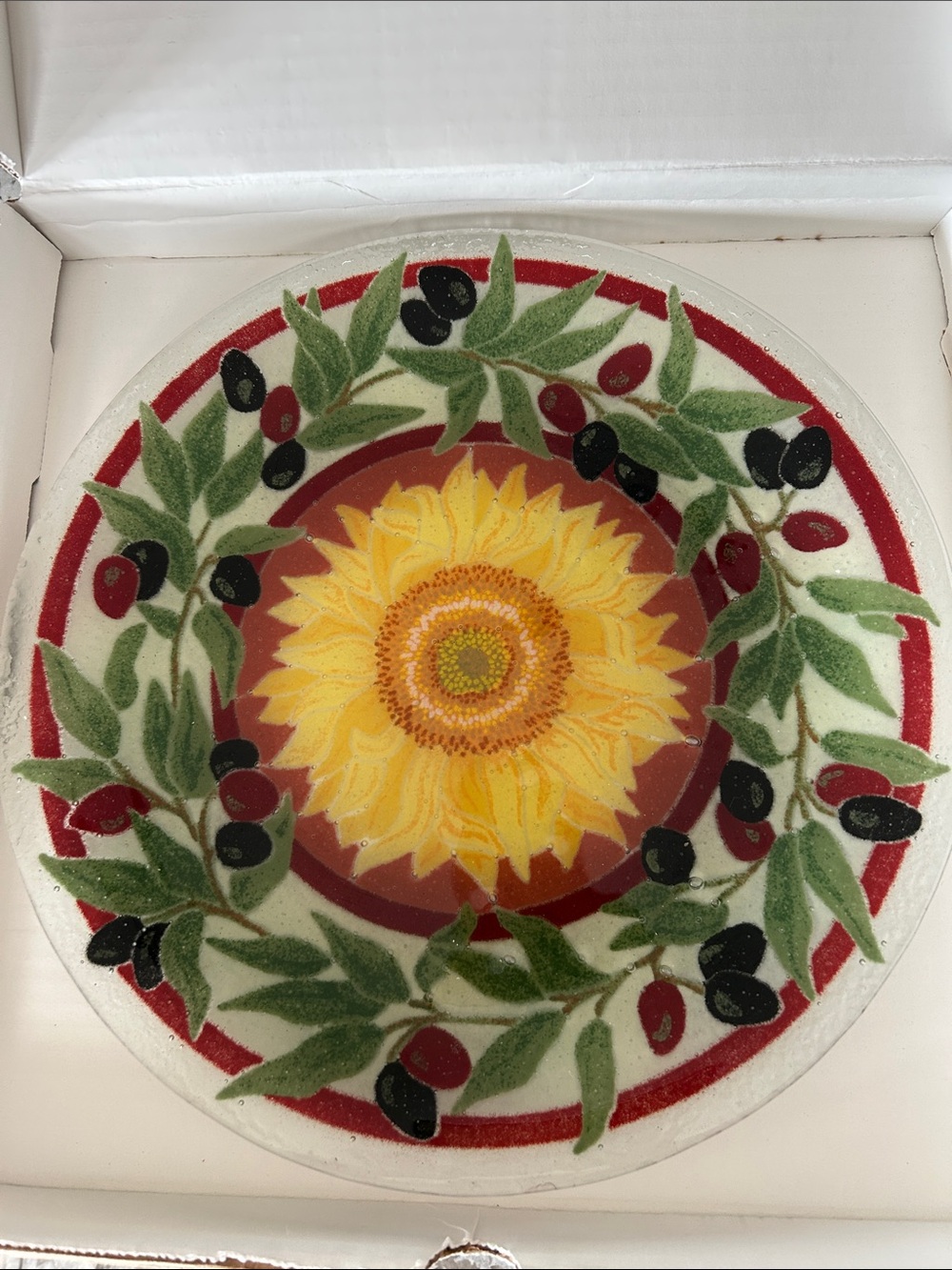 Peggy Karr Tuscany Glass Plate